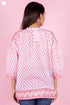 Mulmul Cotton Poncho Top In Block Print