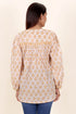 Mulmul Cotton Pintucked Top In Block Print