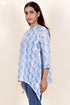 Mulmul Cotton Top In Floral Block Print