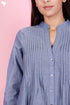 Chambray Cotton Button Down Top