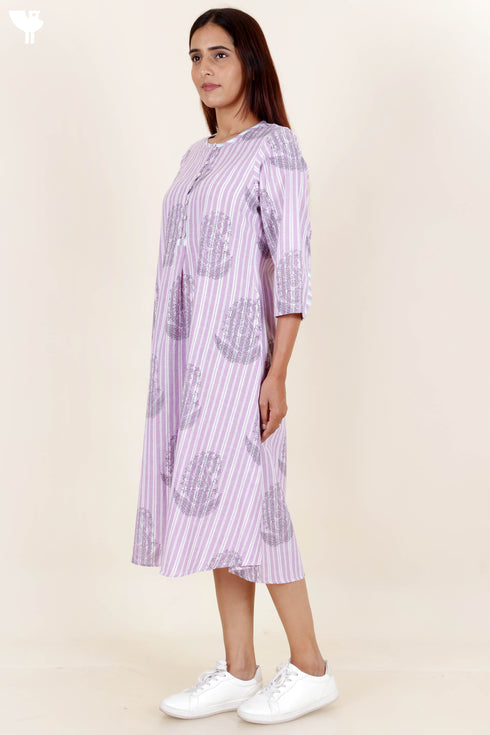 Khaadi Cotton Dress With Block Print
