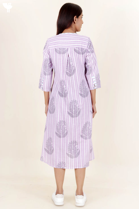 Khaadi Cotton Dress With Block Print