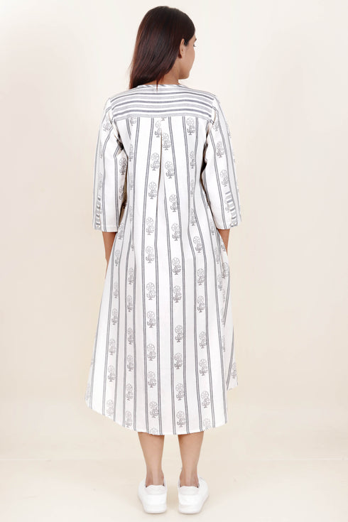 Khaadi Cotton Dress With Block Print