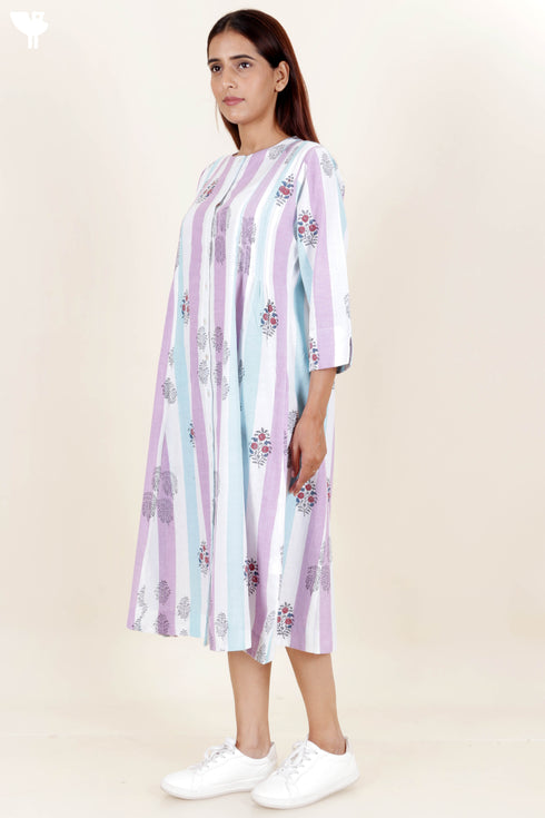 Khaadi Cotton Dress With Block Print
