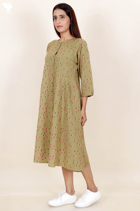 Khaadi Cotton Kurta With Polka Dots