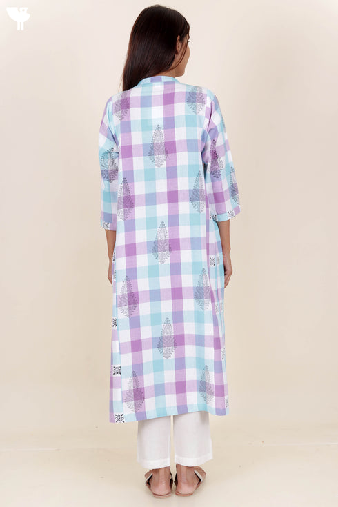 Khaadi Cotton Kurta With Block Print