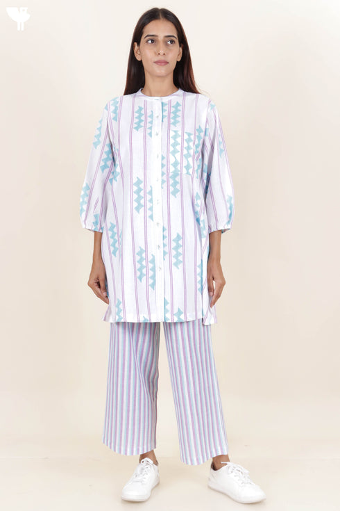 Khaadi Cotton Co-Ord Set In Block Print