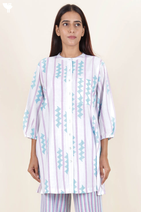 Khaadi Cotton Co-Ord Set In Block Print