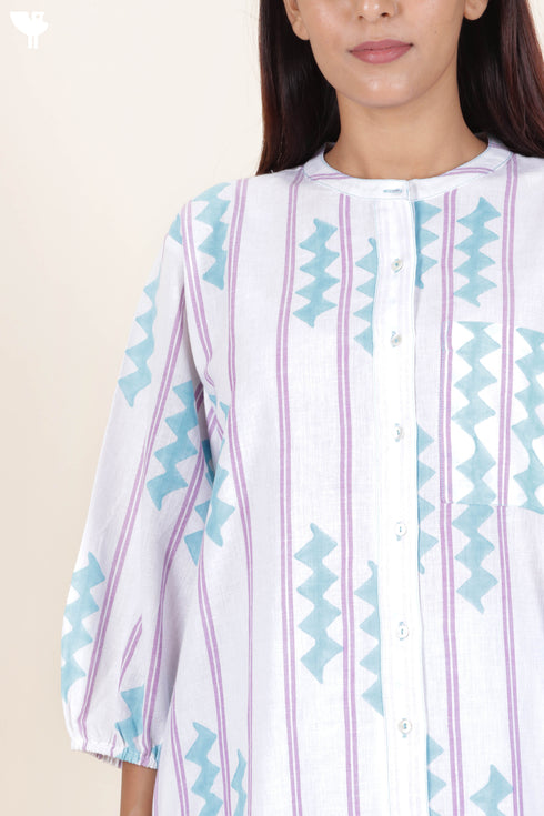 Khaadi Cotton Co-Ord Set In Block Print