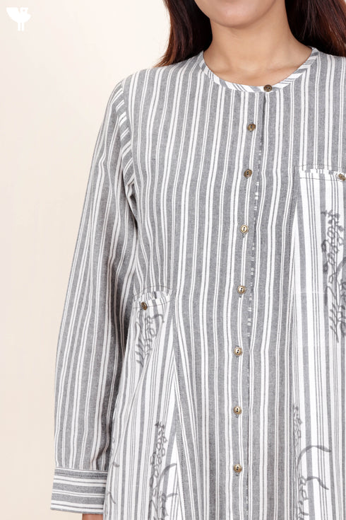 Khaadi Cotton Dress With Block Print