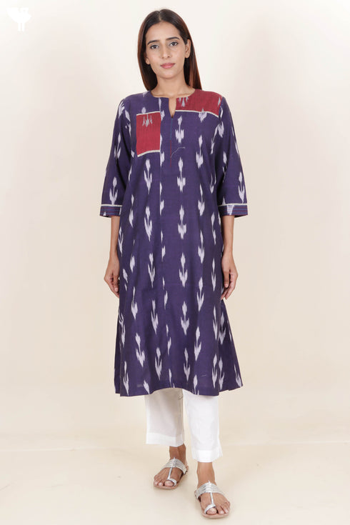 Ikat Cotton Kurta