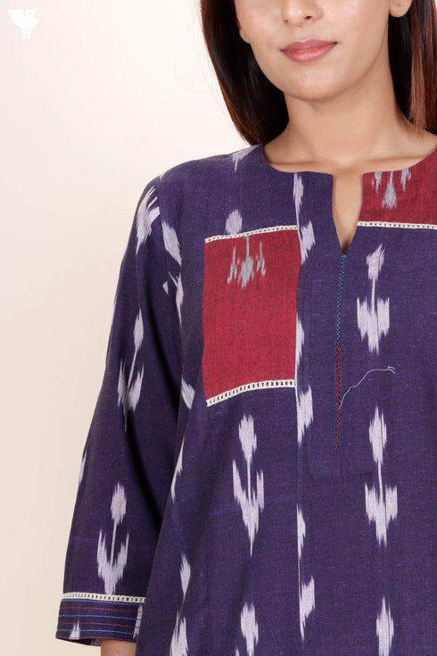 Ikat Cotton Kurta