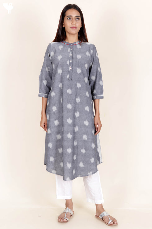 Ikat Cotton Kurta