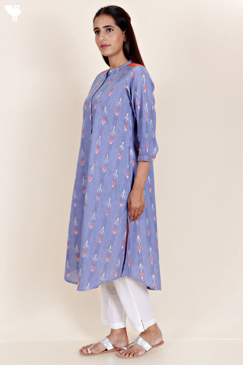 Ikat Cotton Kurta
