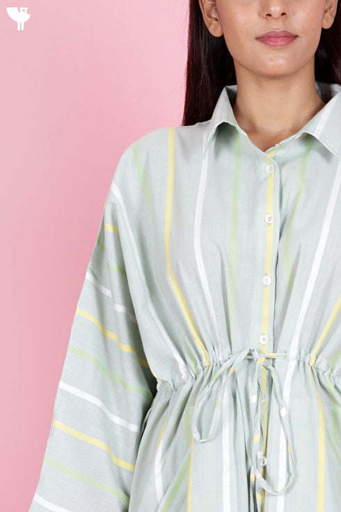 Khaadi Cotton Dress In Stripes