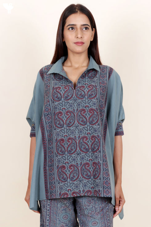 Khaadi Cotton Shirt in Block Print