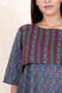 Cambric Cotton Handkerchief Dress In Block Print