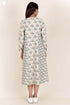 Khaadi Cotton Striped Dress In Block Print
