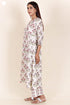 Mulmul Cotton Dress In Block Print