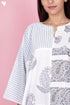 Cambric Cotton Loose Fit Top In Block Print