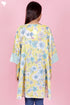Mulmul Cotton Poncho Top In Floral Print