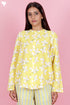 Khaadi Cotton Shirt In Floral Block Print
