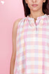 Khaadi Cotton Sleeveless Dress In Checks