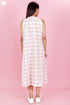 Khaadi Cotton Sleeveless Dress In Checks