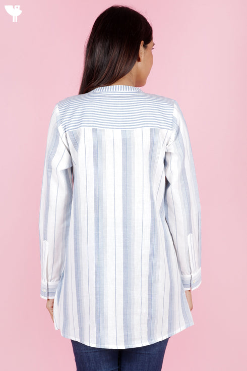 Khaadi Cotton Striped Cotton Top
