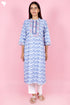 Bizzy Lizzy Kurta In Graphic Block Print