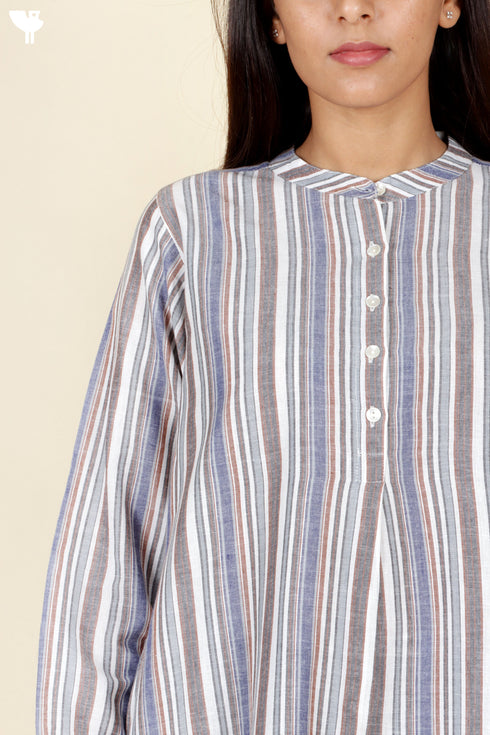Khaadi Cotton Kurta In Stripes