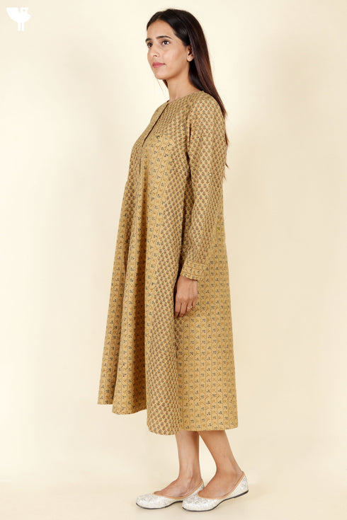 Khaadi Cotton Dress With Block Print