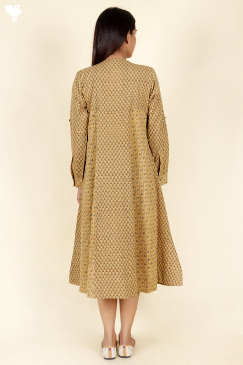 Khaadi Cotton Dress With Block Print