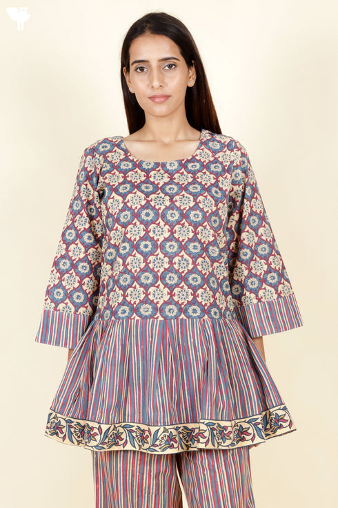 Cambric Cotton Top InBlock Print