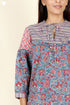 Cambric Cotton Top In Block Print