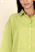 Khaadi Cotton Lime Shirt Top In Block Print