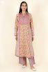 Cambric Cotton Kurta In Floral Block Print
