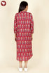 Lyocell Dress In Floral Block Print