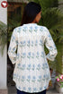 Khaadi Stripe Cotton Top in Block Print
