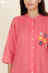 Khaadi Check Coral Kurta