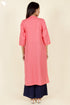 Khaadi Check Coral Kurta