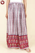 Mulmul Cotton Long Skirt In Block Print
