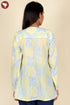Mulmul Cotton Pintucked Top In Block Print