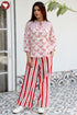 MulMul Cotton Off White Red Printed Top In Block Print
