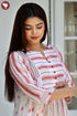 Kota Doria Off White Red Printed Kurta In Block Print