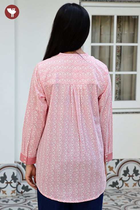 Cambric Cotton Top in Screen Print