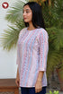 Cambric Cotton Top In Block Print