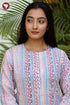 Cambric Cotton Top In Block Print