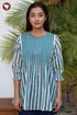 MulMul Cotton Top in Green Print