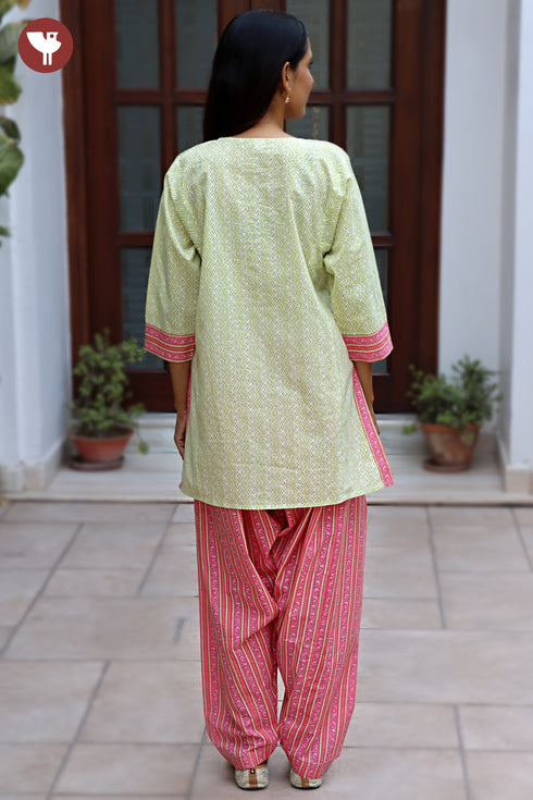 Cambric Cotton Co-Ord Set in Screen Print